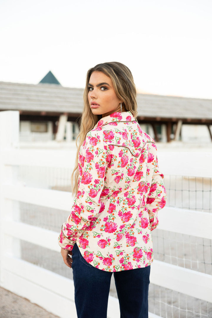 Wild Rose Button Up