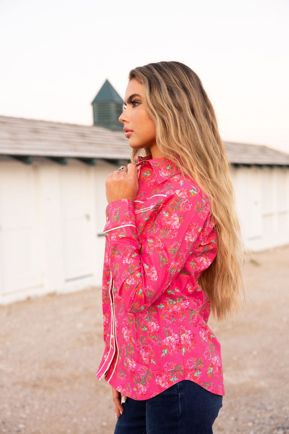 Rebel Rose Button Up