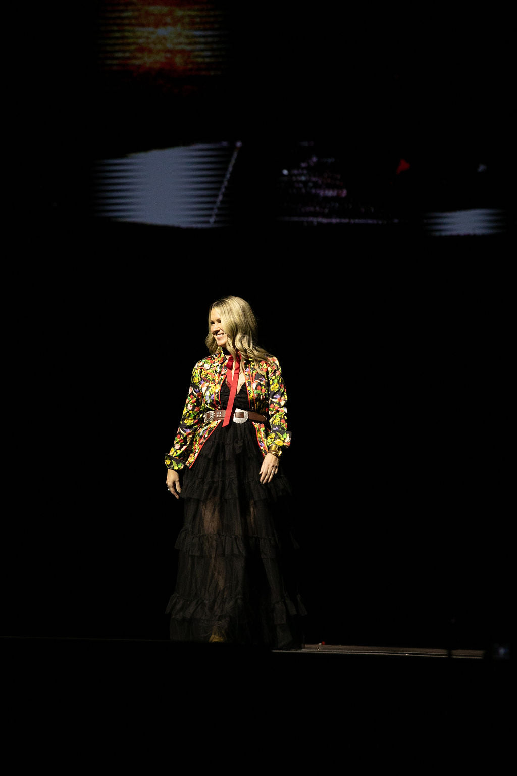Floral Black Button Up