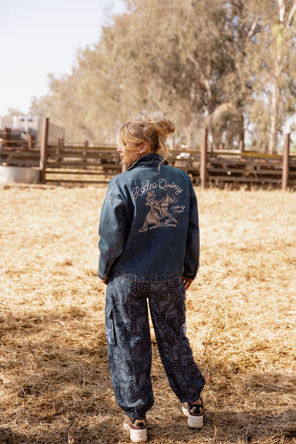 Saddle Up Cowgirl Denim Jacket