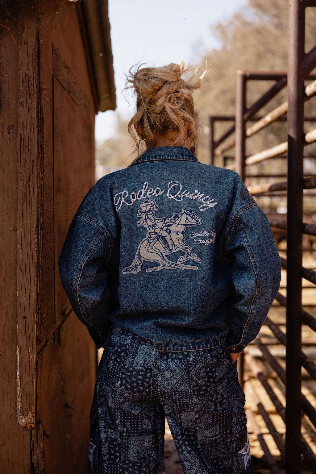 Saddle Up Cowgirl Denim Jacket