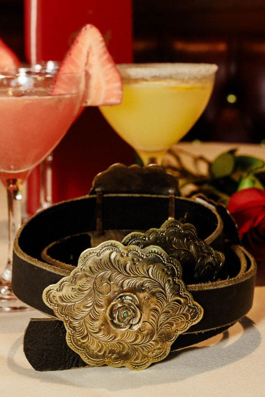 The Rose Garden Concho Belt