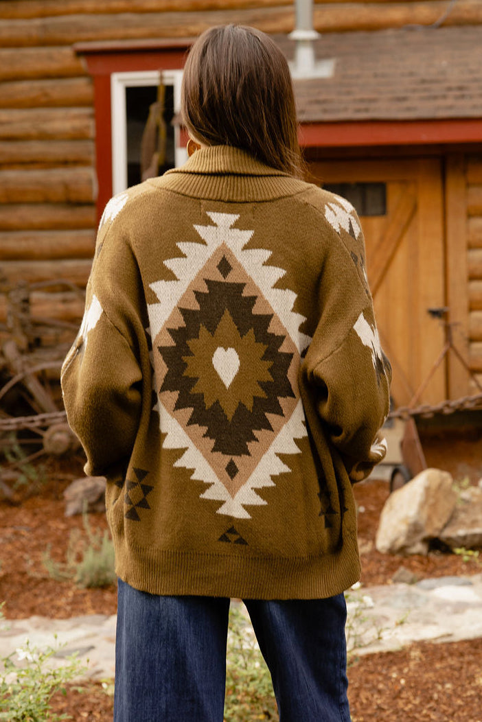 Great Basin Olive Cardigan