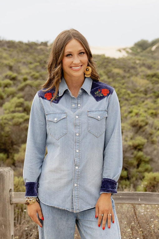 Denim Darling Button Up