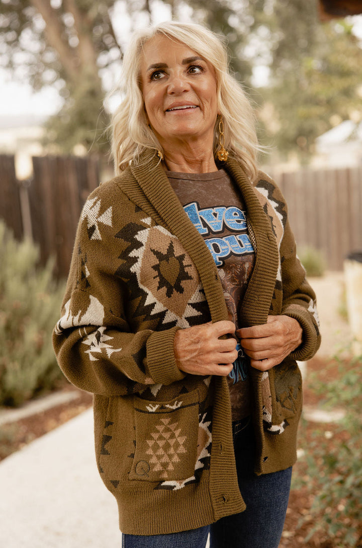 Great Basin Olive Cardigan