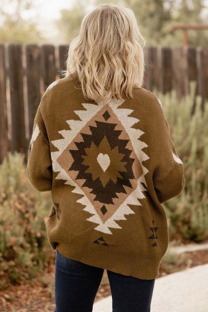 Great Basin Olive Cardigan