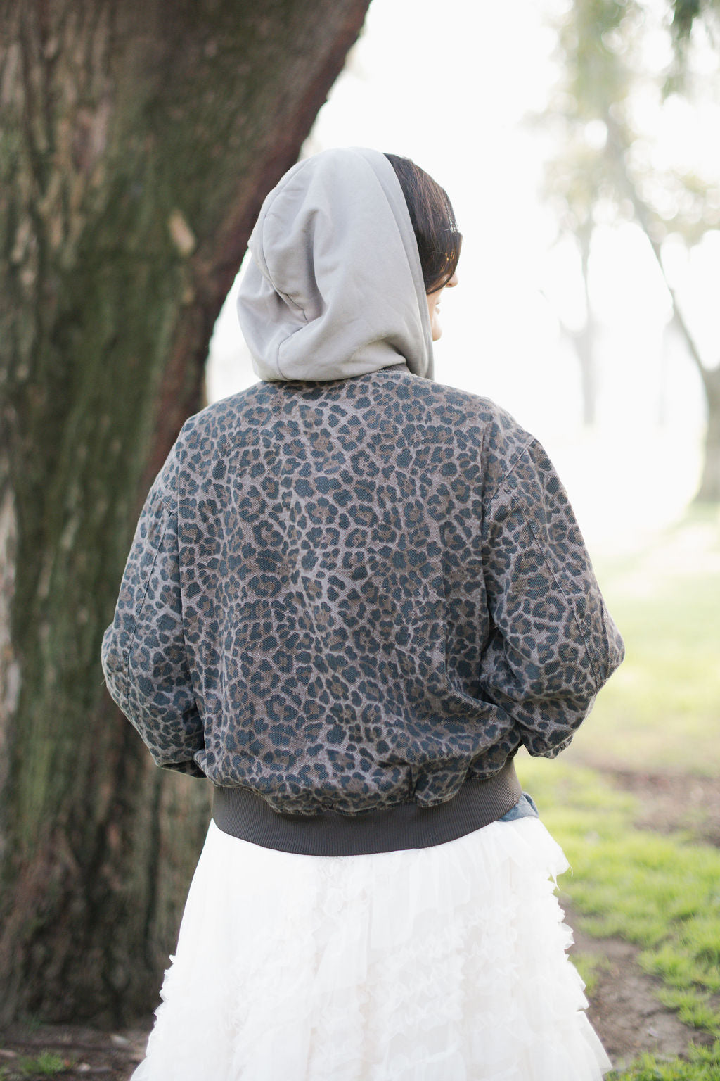 A Cowboy Has My Heart Black Leopard Jacket