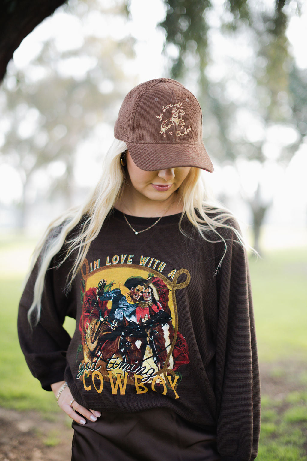 Good Timing Brown Crew Neck