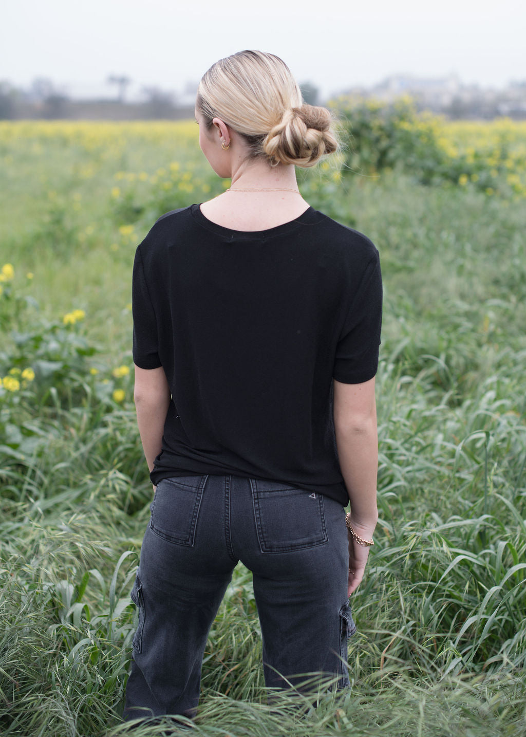 Uptown Black Tee Medium