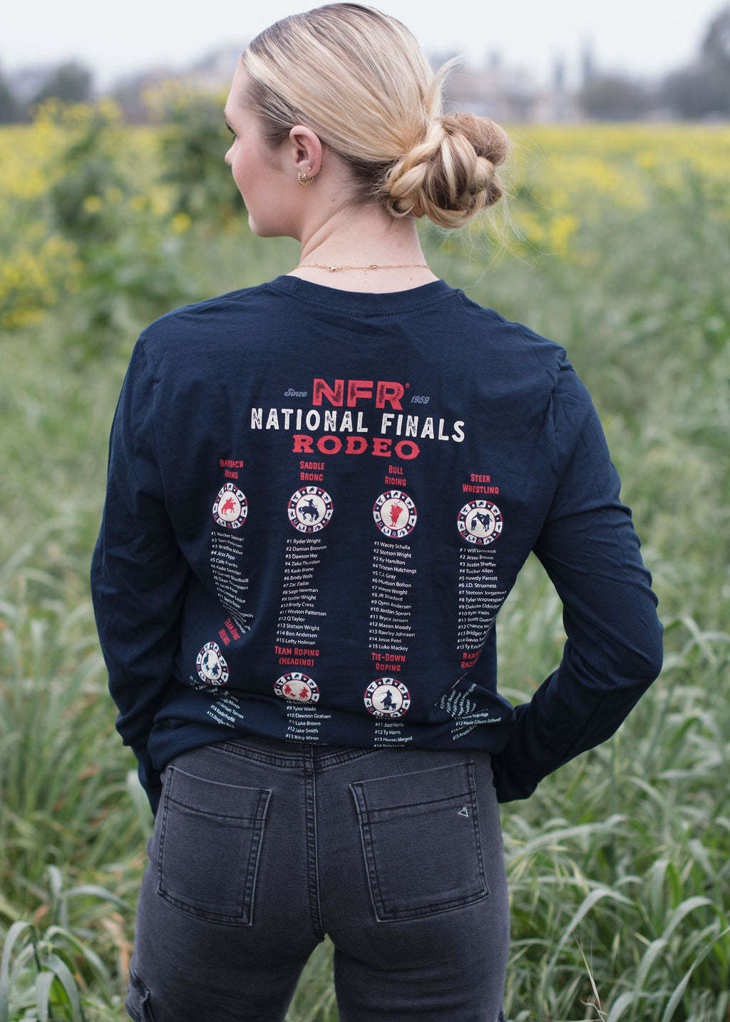 Poker Chip NFR Navy Long Sleeve