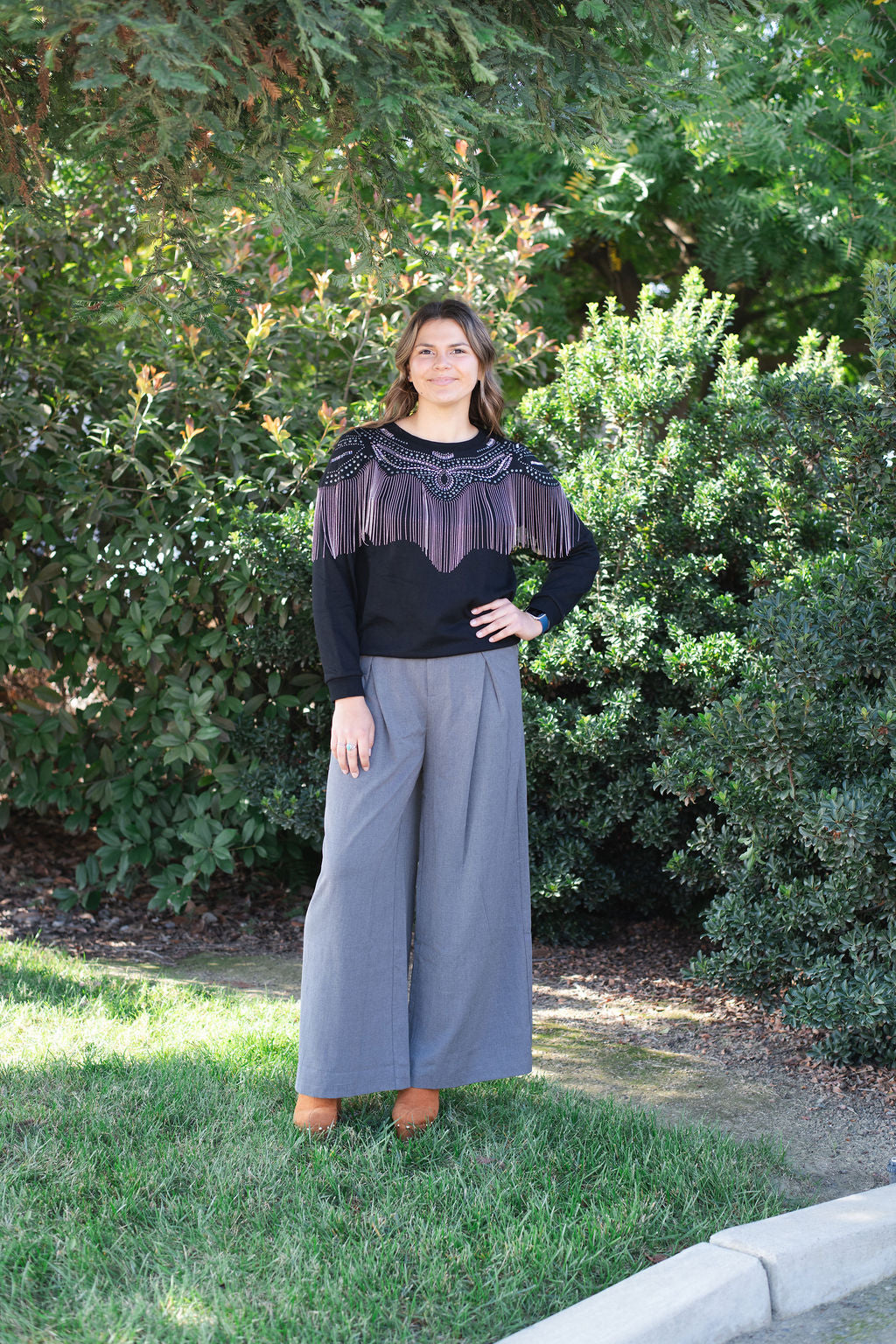 Studded Spur Sweatshirt