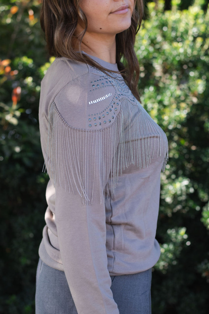 Studded Spur Sweatshirt