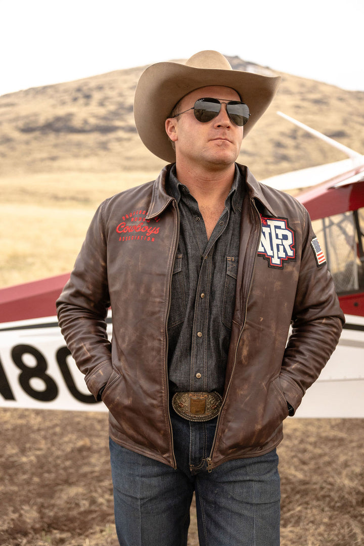Outlaw NFR Leather Jacket