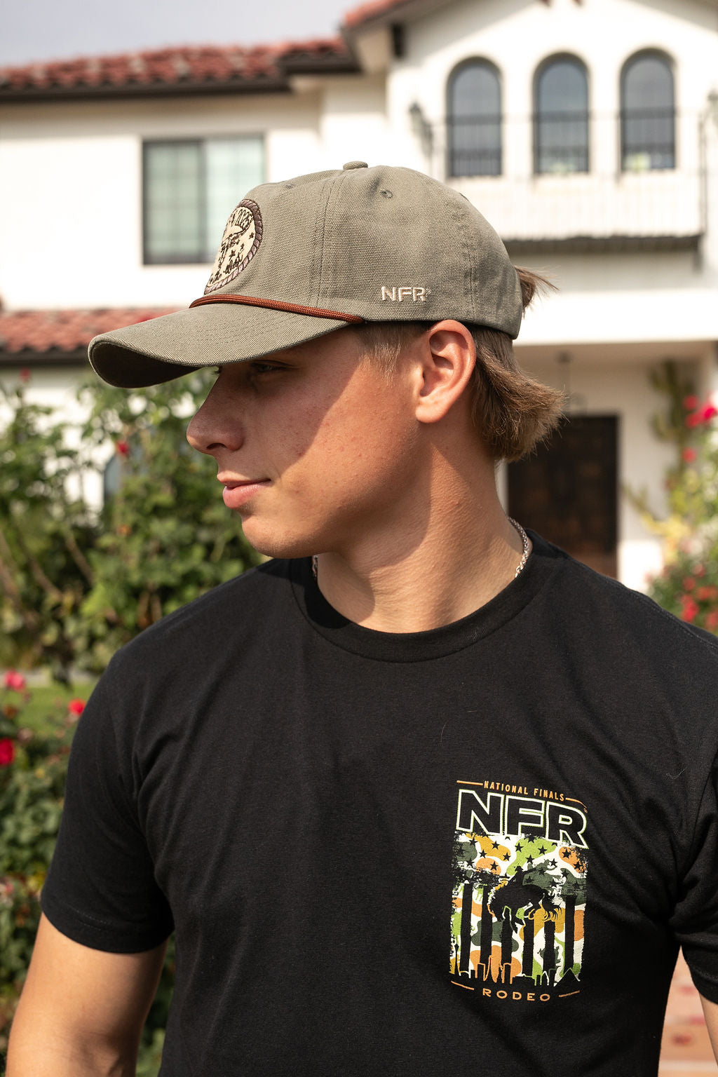 Camo Flag Black Tee