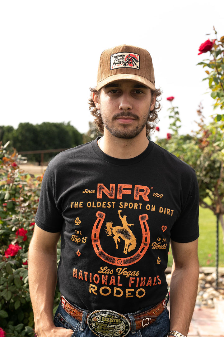 Vintage Horseshoe Black Tee