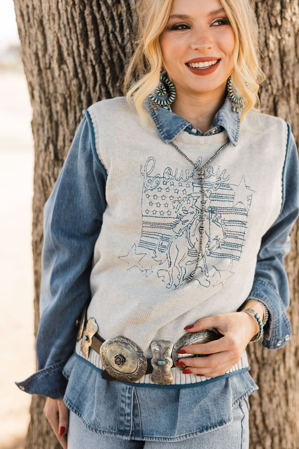 Patriotic Cowboy Vest