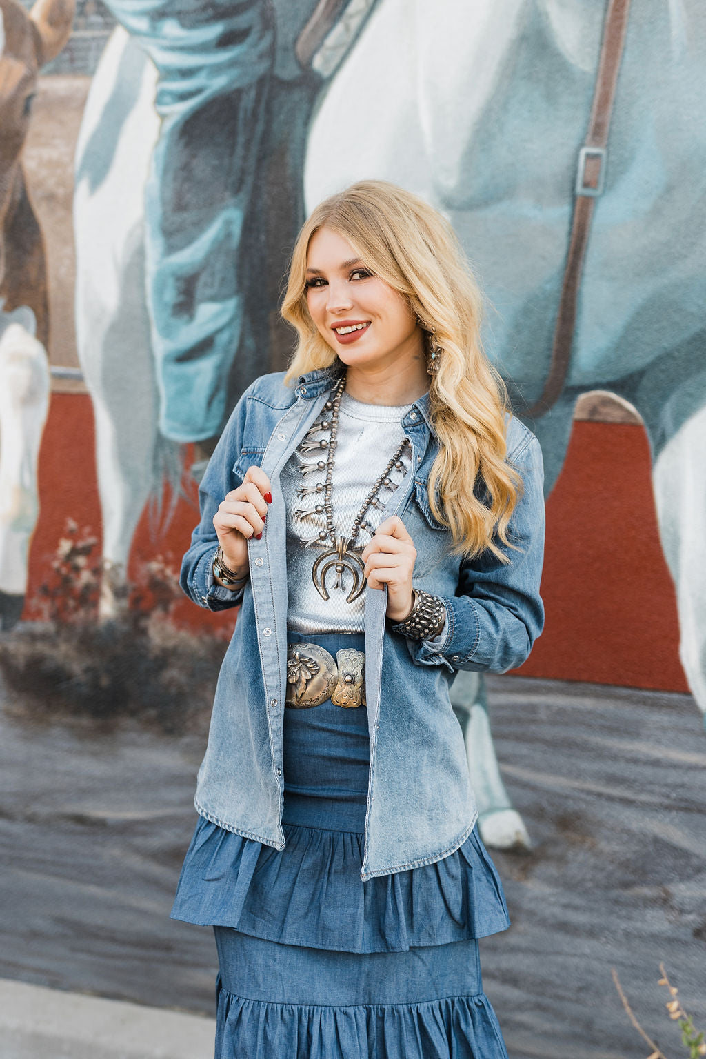 Patriotic Cowboy Button Up