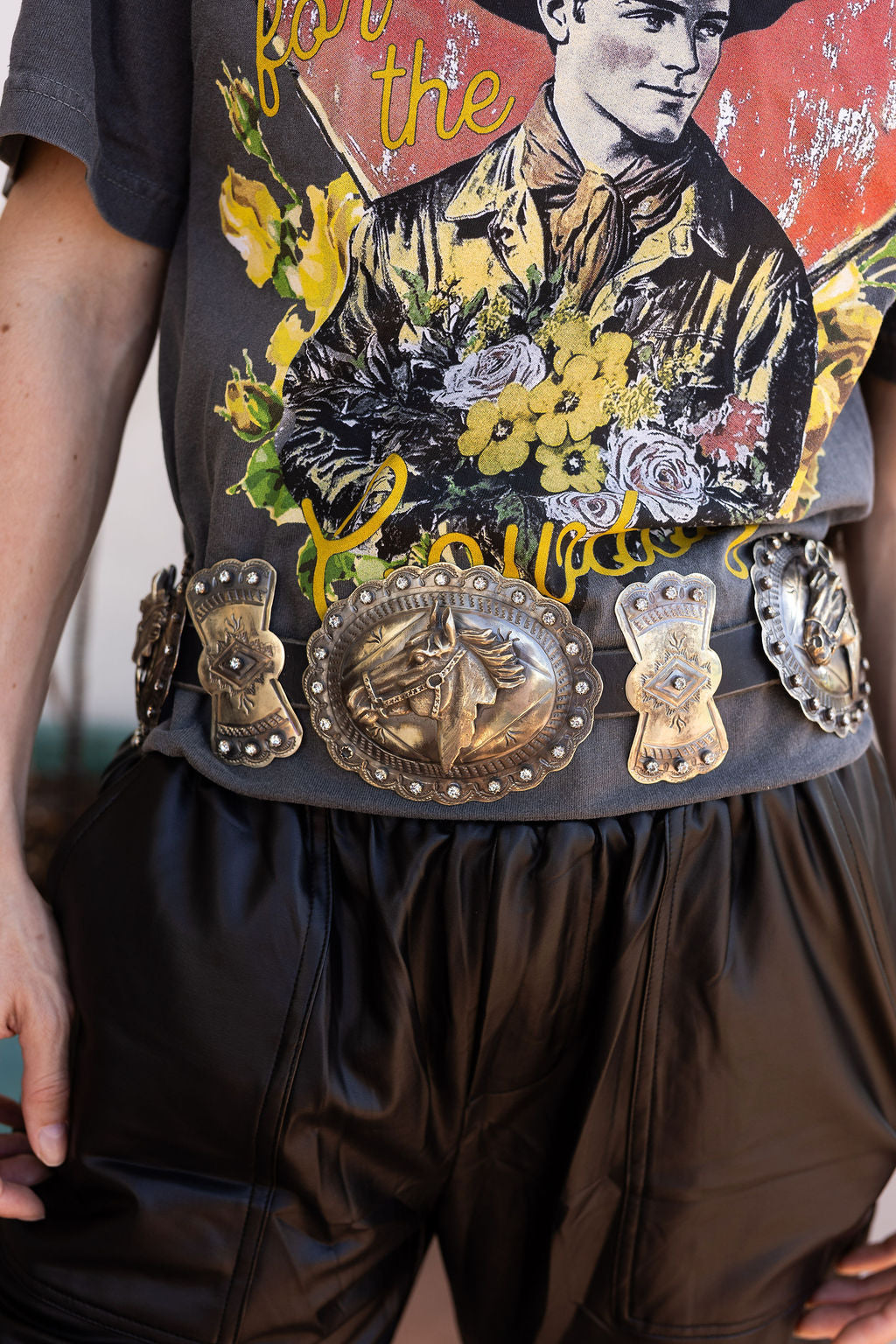 Bedazzled Buckaroo Concho Belt