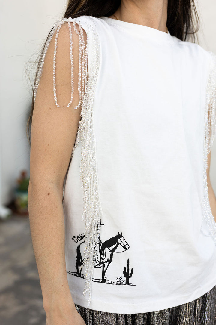 Desert Cowboy Fringe Tank