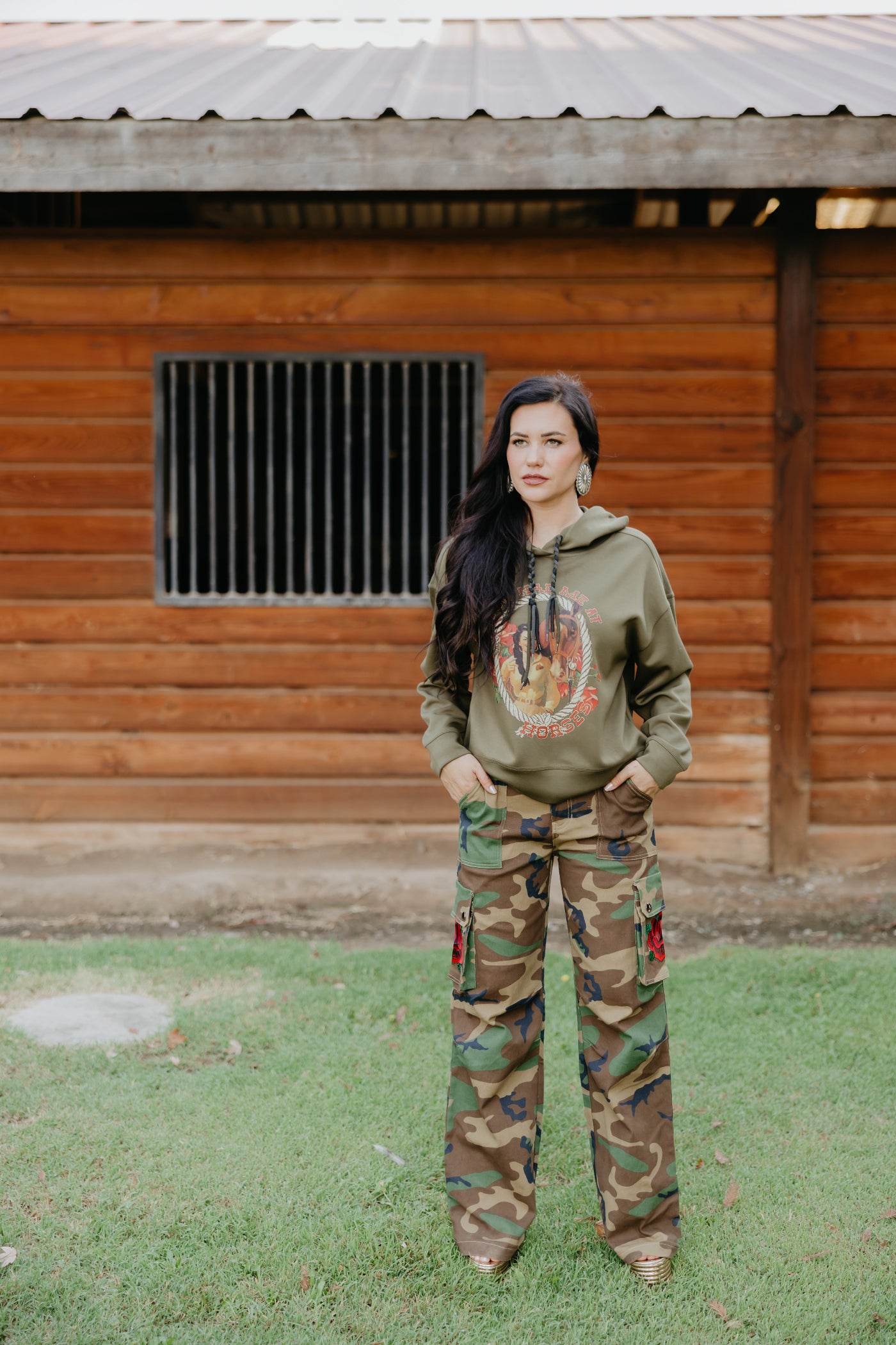 Heavenly Rose Camo Jean