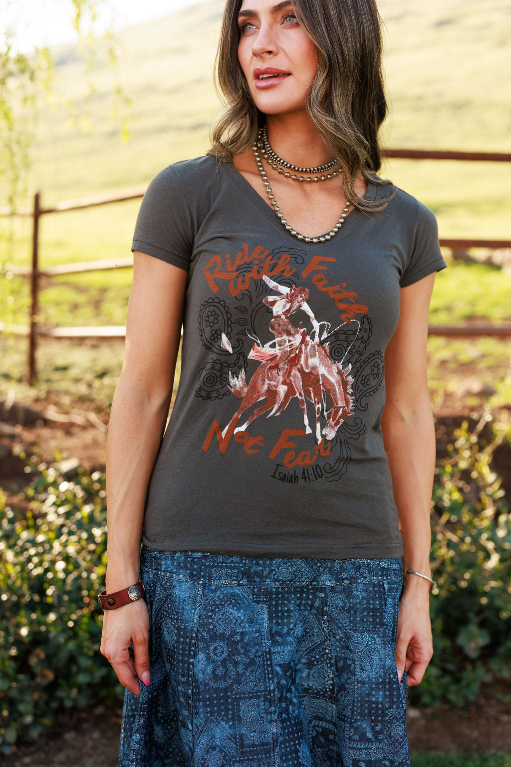 Faith Over Fear V-Neck