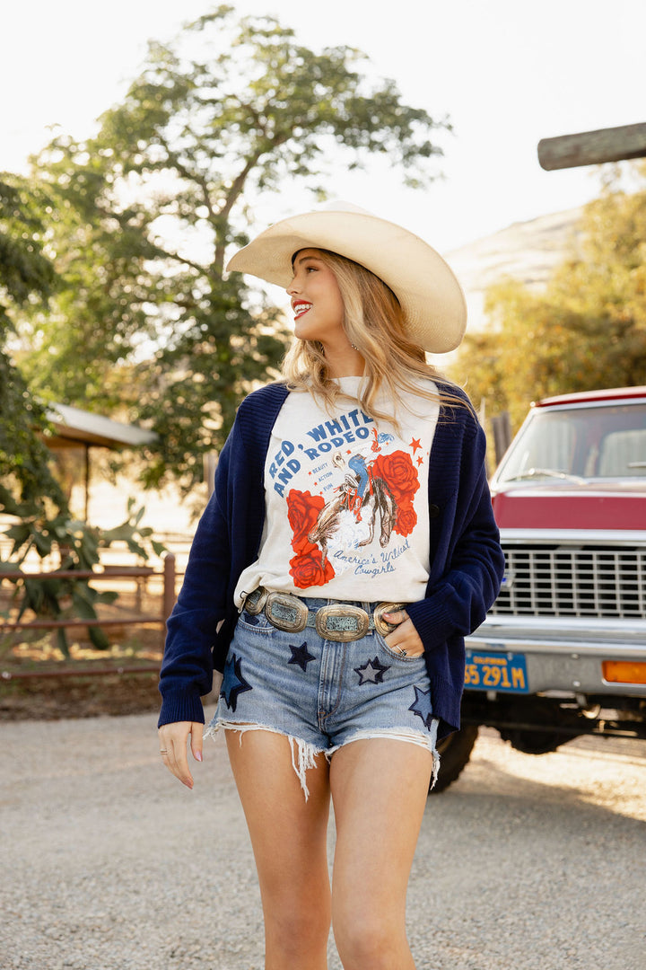 Red, White & Rodeo Boxy Fit Tee