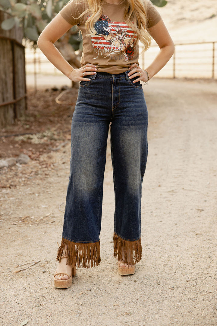 Hotter Than Hot Fringe Jean