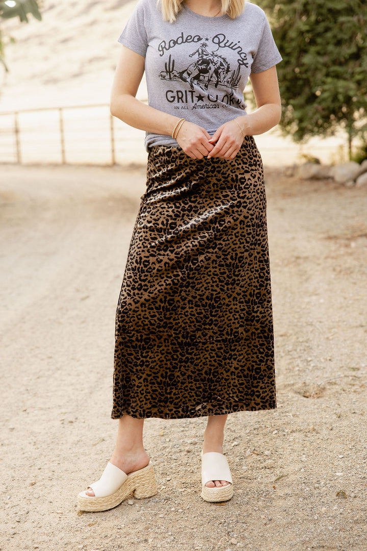 Luxe Leopard Skirt
