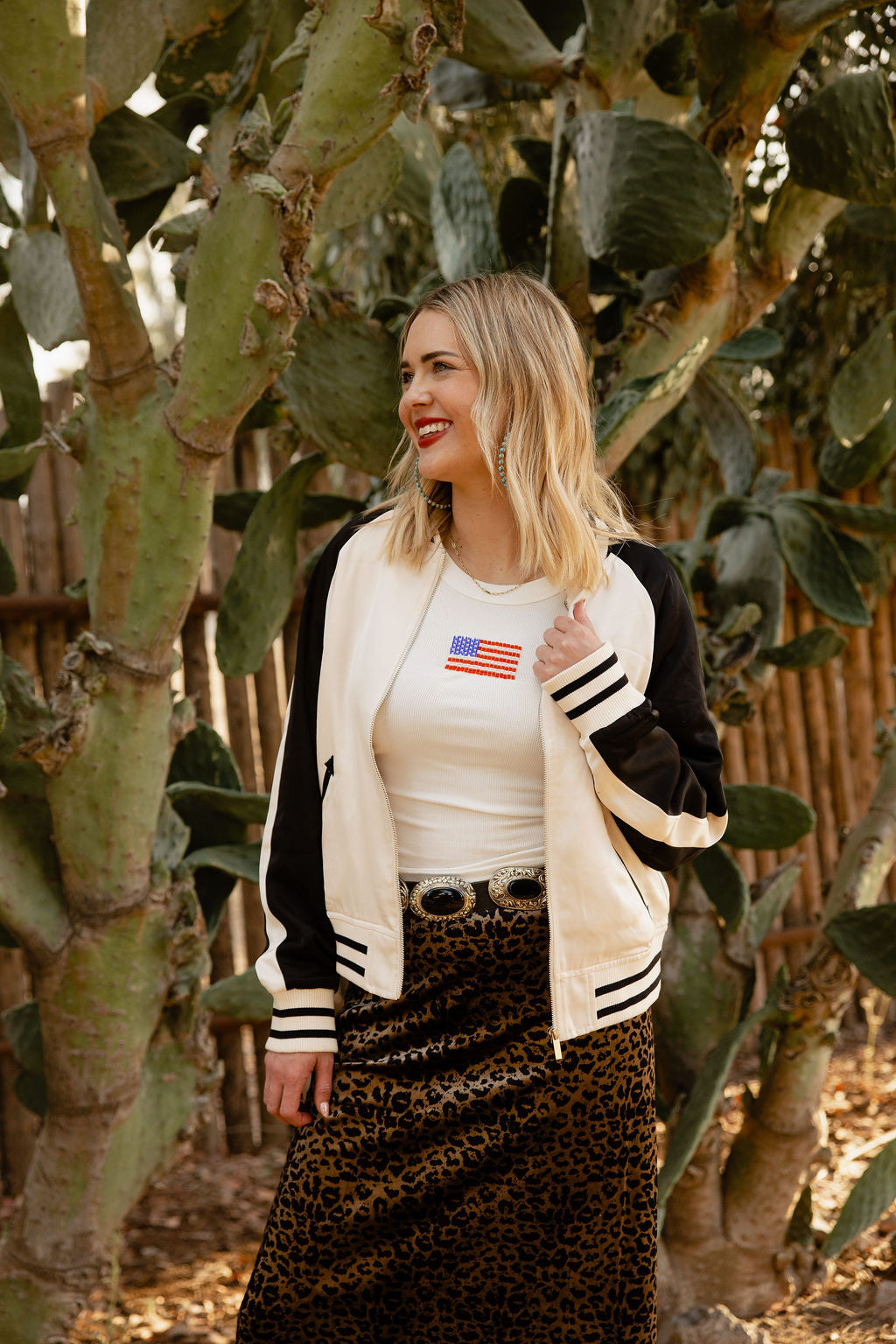 Cream and Black Jacket