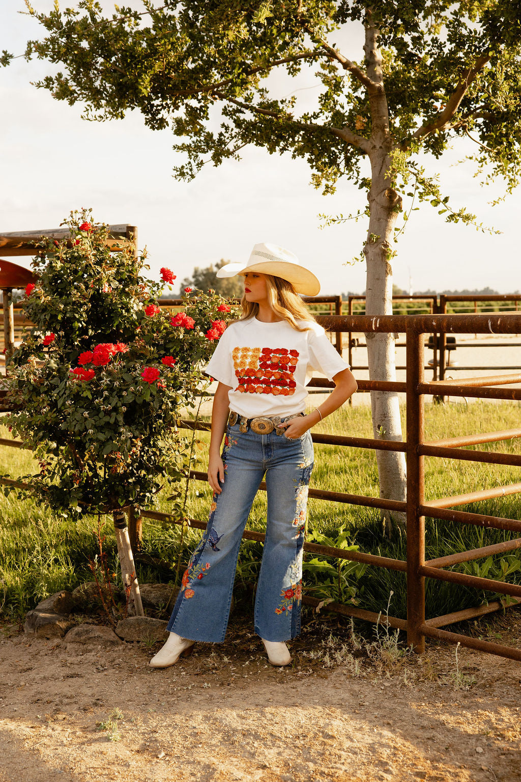 Butterfly Season Flare Jean