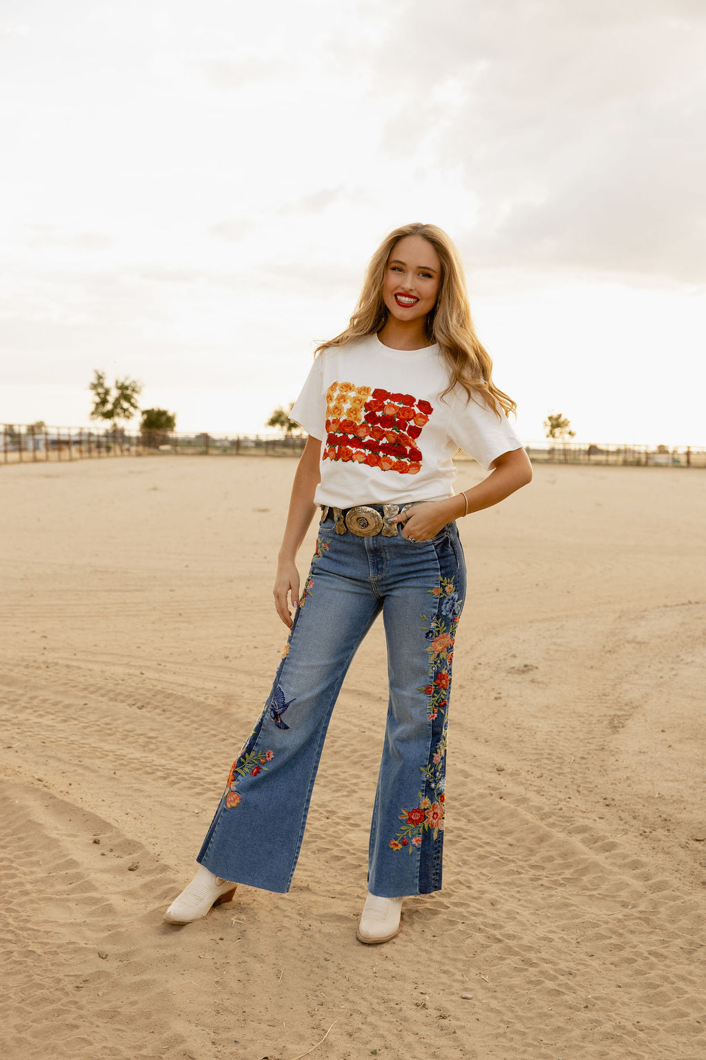 Butterfly Season Flare Jean