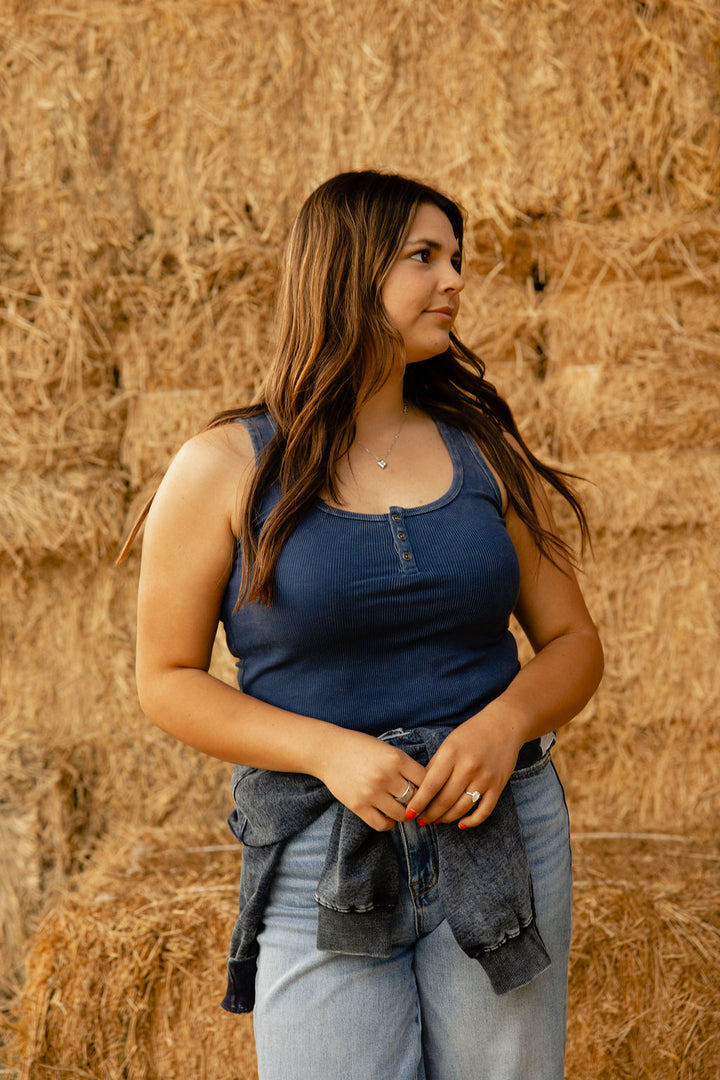 Go-To Blue Tank Top