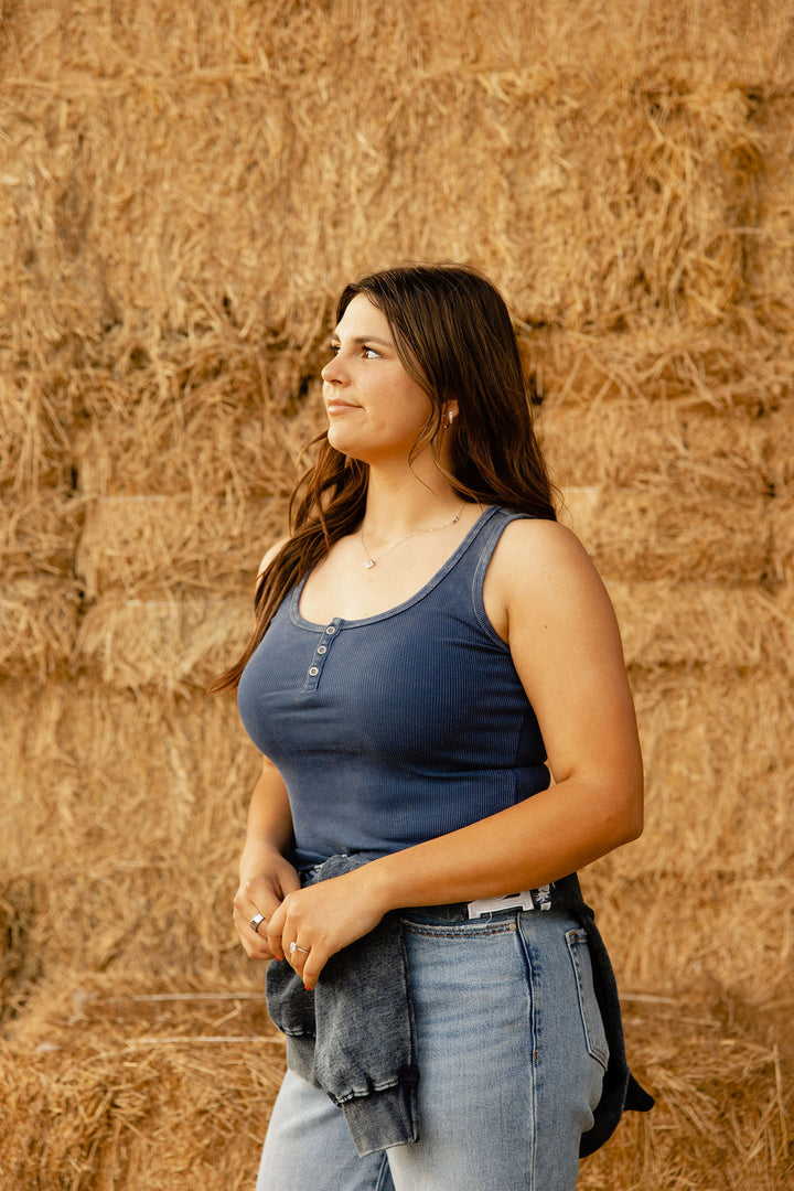Go-To Blue Tank Top