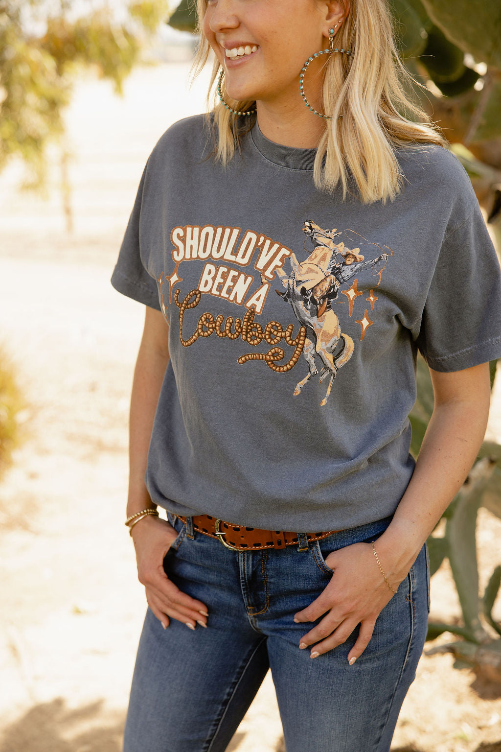 Should've Been A Cowboy Tee