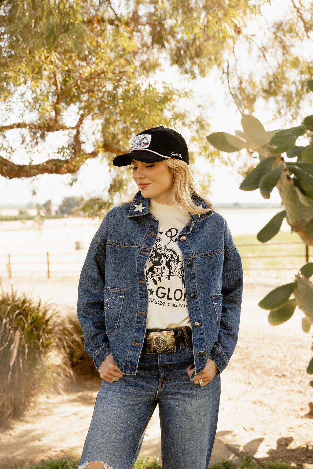Saddle Up Cowgirl Denim Jacket