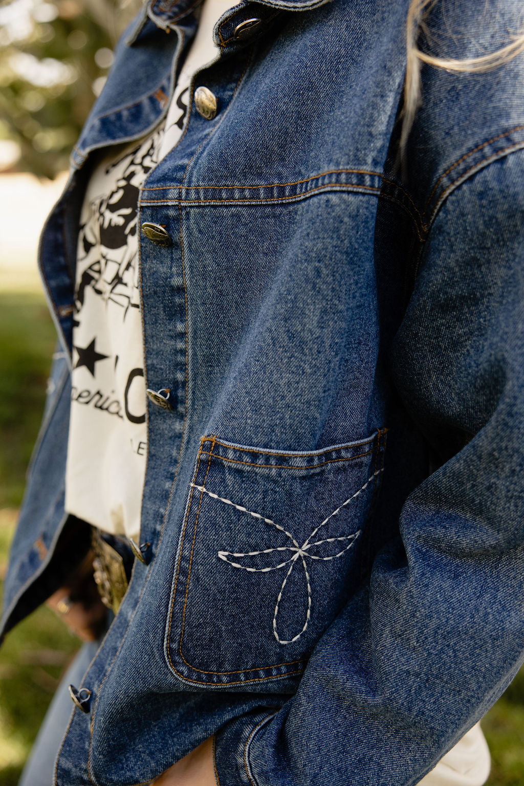 Saddle Up Cowgirl Denim Jacket
