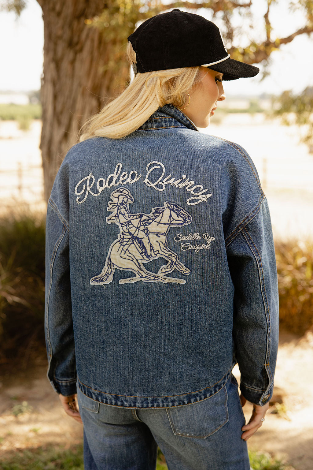 Saddle Up Cowgirl Denim Jacket