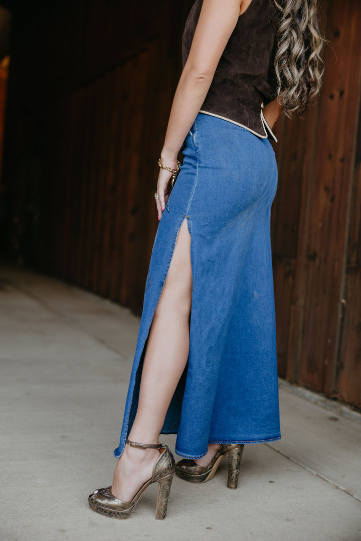 Western Studded Skirt