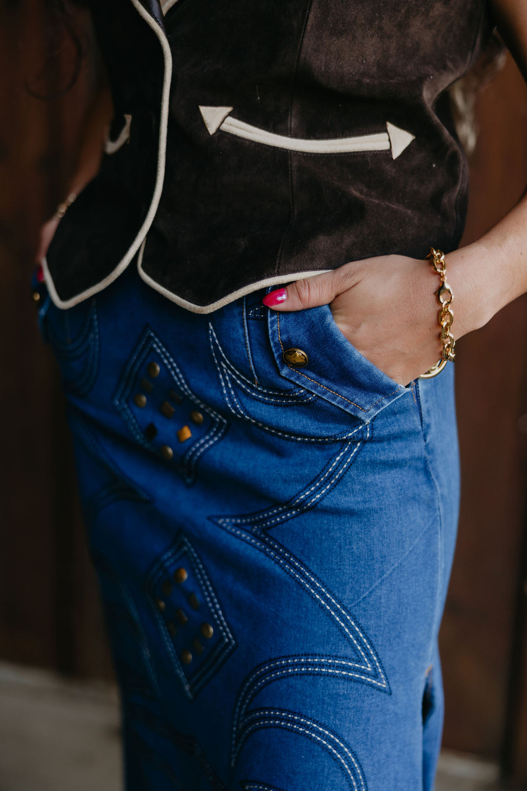Western Studded Skirt