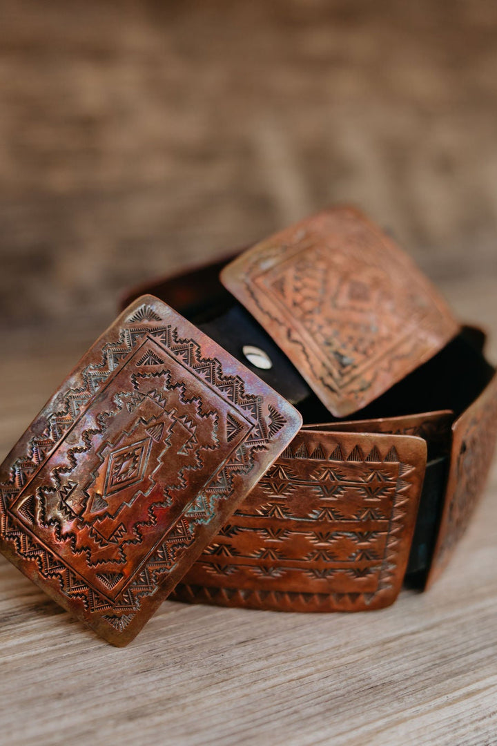 Copper Coyote Concho Belt