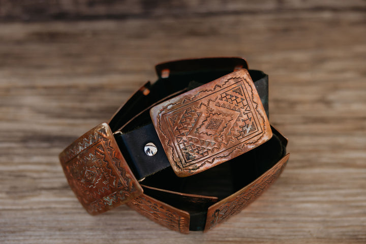 Copper Coyote Concho Belt