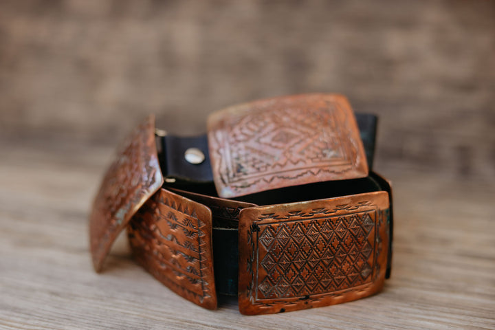 Copper Coyote Concho Belt