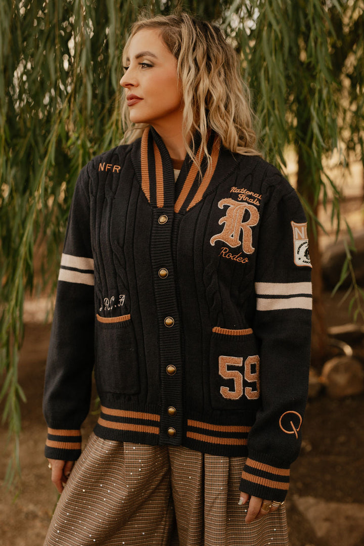 Pre-Order: Navy Varsity NFR Sweater