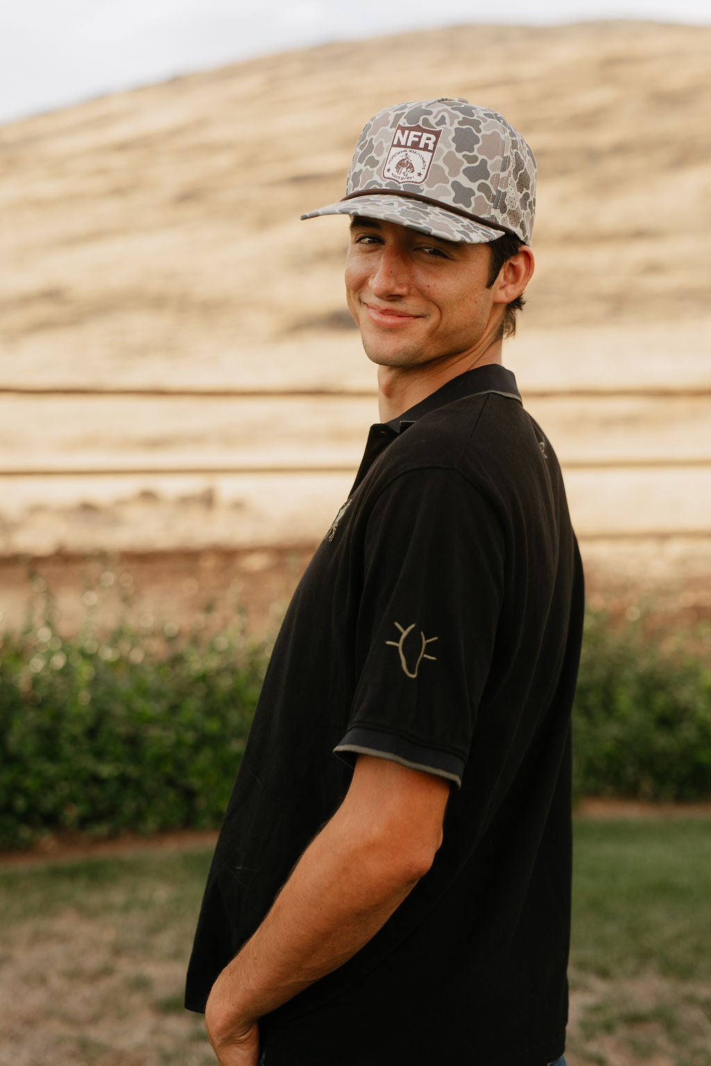Pre-Order: Gray Camo NFR Shield Cap