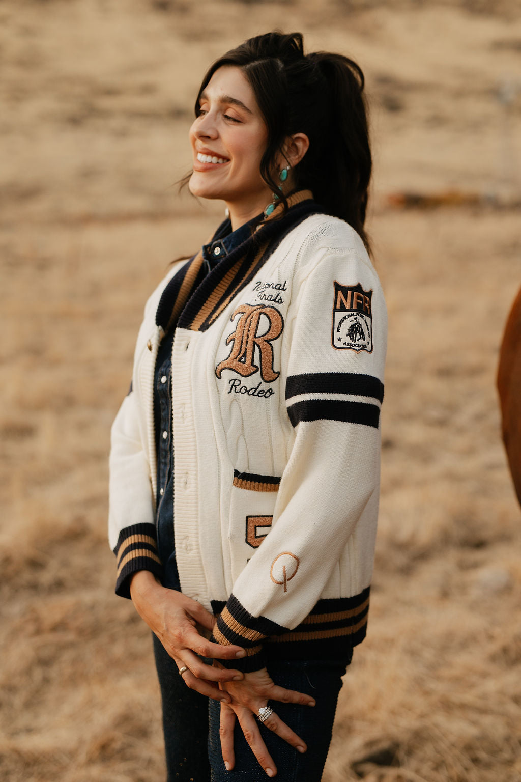Cream Varsity NFR Sweater 🔜