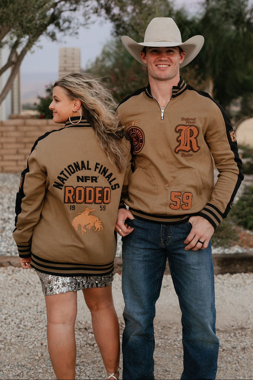 Pre-Order: NFR Olive Fleece Quarter Zip Jacket