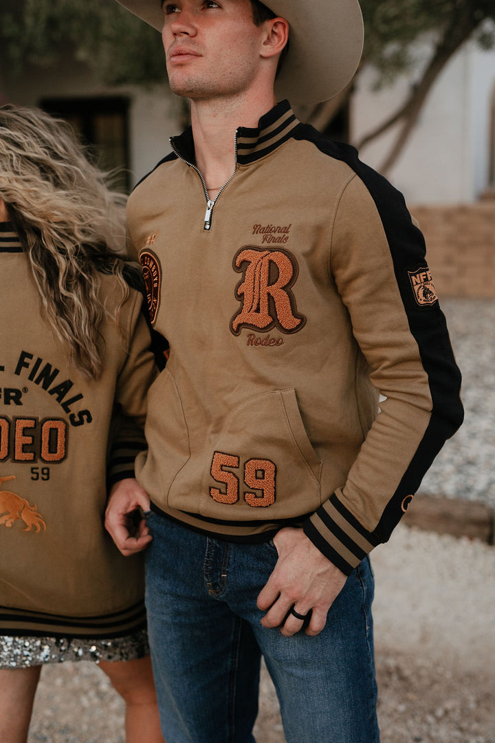 Pre-Order: NFR Olive Fleece Quarter Zip Jacket
