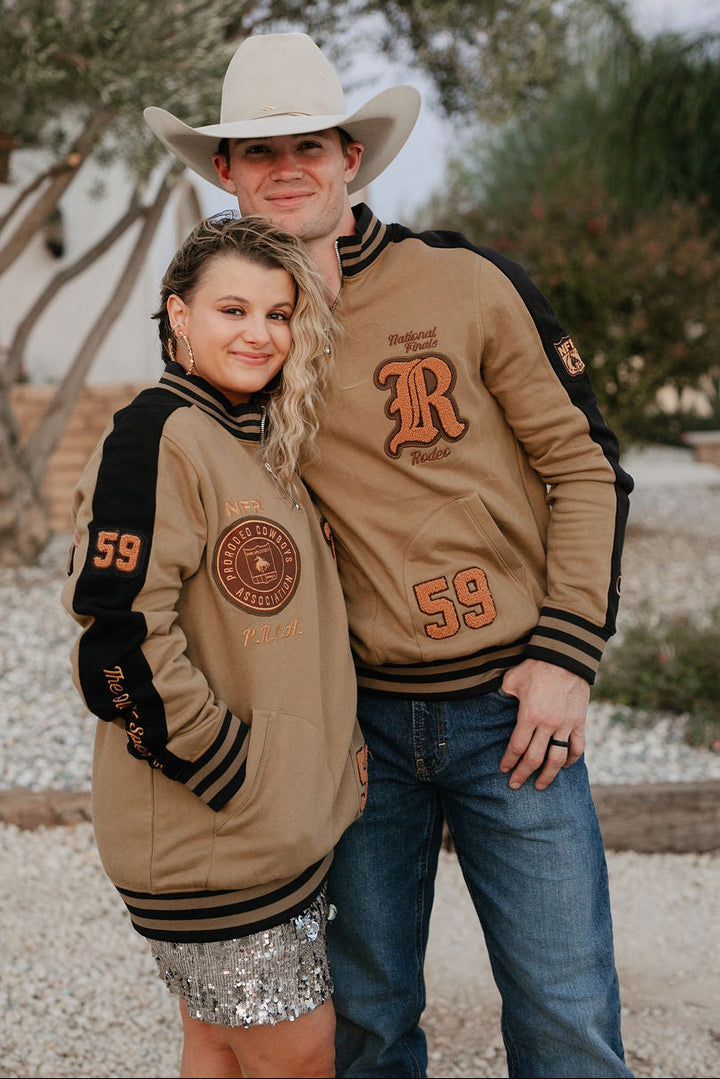 Pre-Order: NFR Olive Fleece Quarter Zip Jacket