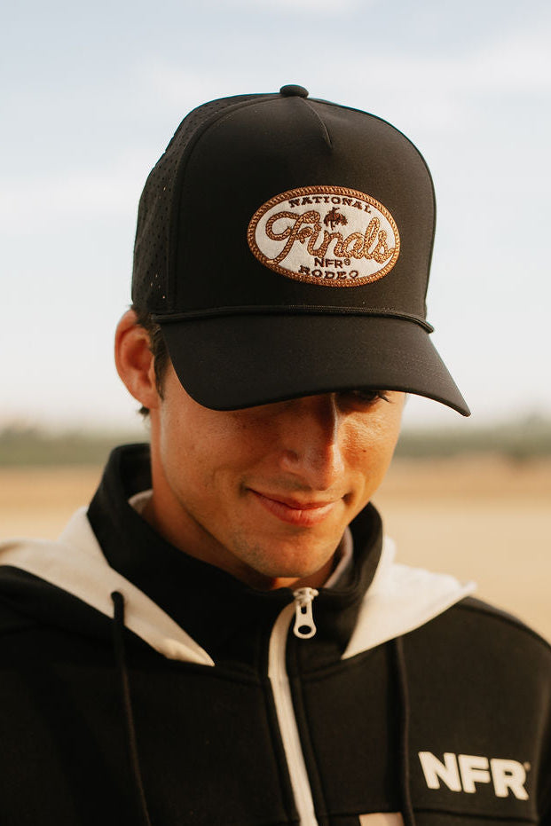 Black Oval Finals Rope Cap