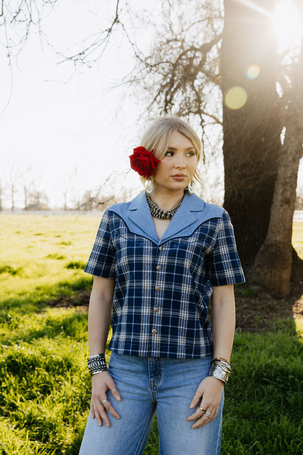 Blue Bonnet Rodeo Blouse